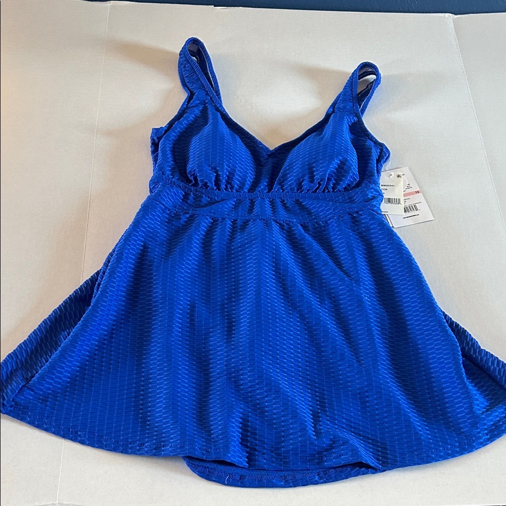 Maxine of Hollywood Blue One skirted Swimsuit